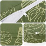 vidaXL Podložka 6 ks HEERLEN Design s listami Ø 40 cm Polyester – Obrázok 6