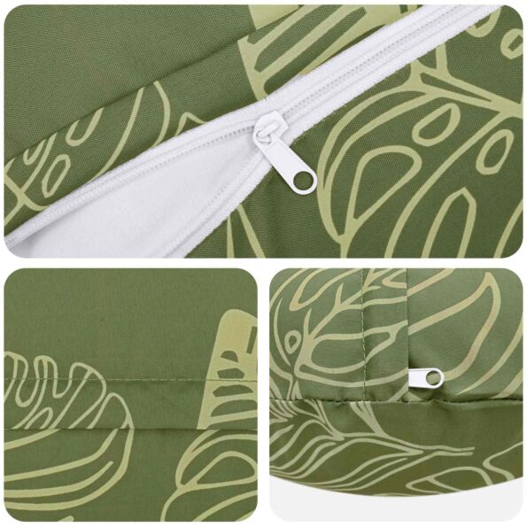 vidaXL Podložka 6 ks HEERLEN Design s listami Ø 40 cm Polyester – Obrázok 6