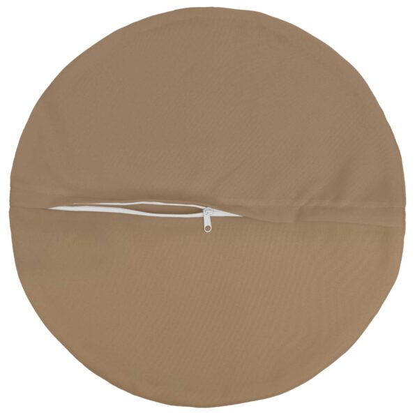 vidaXL Podložka s vankúšom HEERLEN 2 ks Sivohnedá Polyester – Obrázok 5