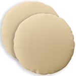 vidaXL Podložka 2 ks HEERLEN Béžová Ø 50 cm Polyester – Obrázok 2