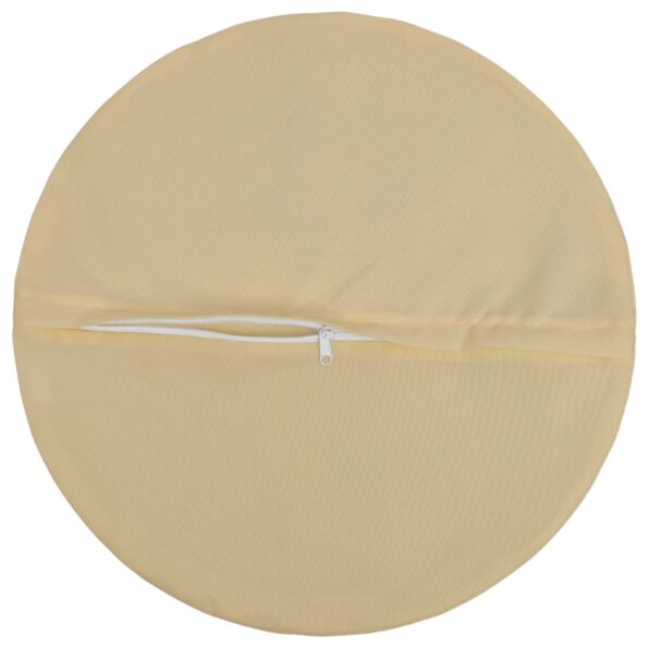 vidaXL Podložka 2 ks HEERLEN Béžová Ø 60 cm Polyester – Obrázok 5