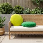 vidaXL Podložka 6 ks HEERLEN Zelená Ø 60 cm Polyester