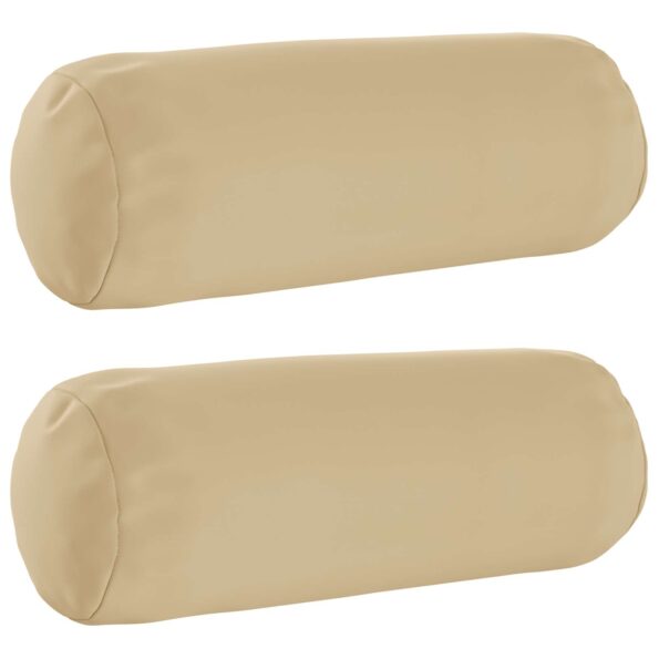 vidaXL Podložka 2 ks HEERLEN Béžová Ø 15 x 40 cm Polyester – Obrázok 2
