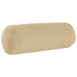 vidaXL Podložka 2 ks HEERLEN Béžová Ø 15 x 40 cm Polyester – Obrázok 4
