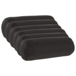 vidaXL Podložka 6 ks HEERLEN Čierna Ø 15 x 40 cm Polyester – Obrázok 2