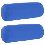 vidaXL Podložka 2 ks HEERLEN Královská modrá Ø 15 x 40 cm Polyester – Obrázok 2