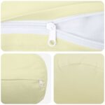 vidaXL Podložka 2 ks HEERLEN Krémová Ø 15 x 40 cm Polyester – Obrázok 7