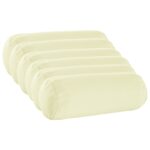vidaXL Podložka 6 ks HEERLEN Krémová Ø 15 x 40 cm Polyester – Obrázok 2
