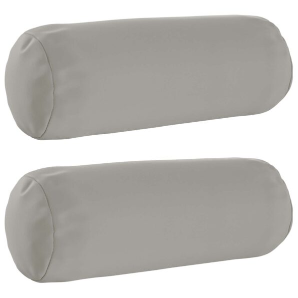 vidaXL Podložka 2 ks HEERLEN Sivá Ø 15 x 40 cm Polyester – Obrázok 2