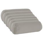 vidaXL Podložka 6 ks HEERLEN Sivá Ø 15 x 40 cm Polyester – Obrázok 2