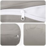 vidaXL Podložka 6 ks HEERLEN Sivá Ø 15 x 40 cm Polyester – Obrázok 7