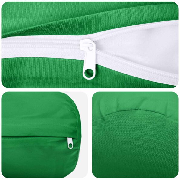 vidaXL Podložka 2 ks HEERLEN Zelená Ø 15 x 40 cm Polyester – Obrázok 7