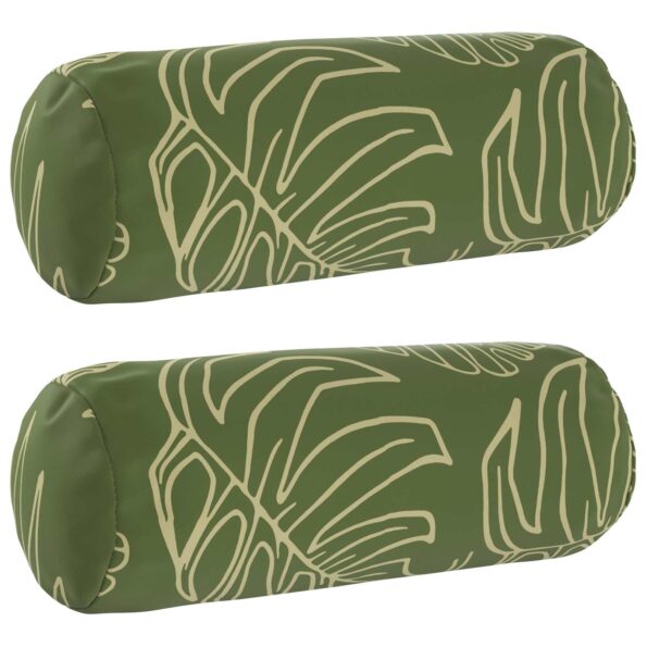 vidaXL Podložka 2 ks HEERLEN Design s listami Ø 15 x 40 cm Polyester – Obrázok 2