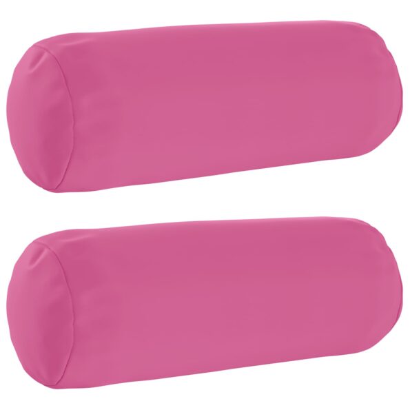 vidaXL Podložka 2 ks HEERLEN Ružová Ø 15 x 40 cm Polyester – Obrázok 2
