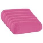 vidaXL Podložka 6 ks HEERLEN Ružová Ø 15 x 40 cm Polyester – Obrázok 2