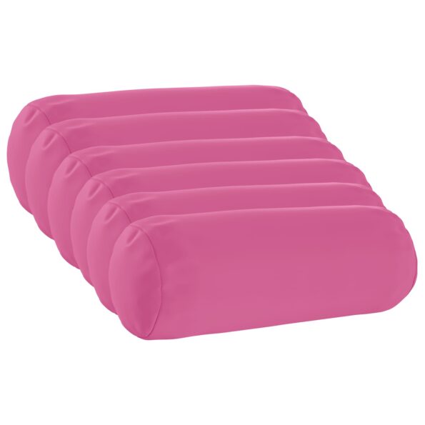 vidaXL Podložka 6 ks HEERLEN Ružová Ø 15 x 40 cm Polyester – Obrázok 2