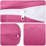 vidaXL Podložka 6 ks HEERLEN Ružová Ø 15 x 40 cm Polyester – Obrázok 7