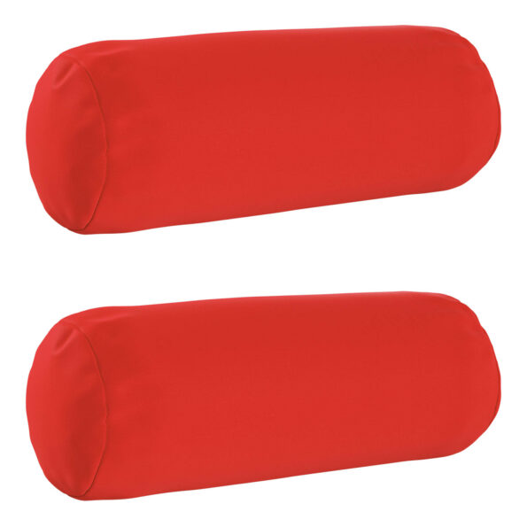 vidaXL Podložka 2 ks HEERLEN Červená Ø 15 x 40 cm Polyester – Obrázok 2