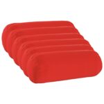 vidaXL Podložka 6 ks HEERLEN Červená Ø 15 x 40 cm Polyester – Obrázok 2