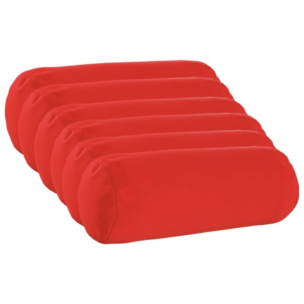 vidaXL Podložka 6 ks HEERLEN Červená Ø 15 x 40 cm Polyester – Obrázok 2
