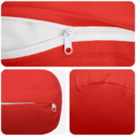 vidaXL Podložka 6 ks HEERLEN Červená Ø 15 x 40 cm Polyester – Obrázok 7