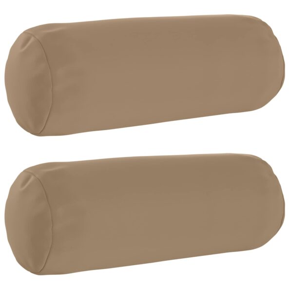 vidaXL Podložka 2 ks HEERLEN Sivohnedá Ø 15 x 40 cm Polyester – Obrázok 2