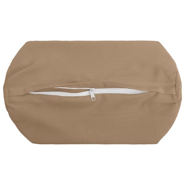 vidaXL Podložka 2 ks HEERLEN Sivohnedá Ø 15 x 40 cm Polyester – Obrázok 6