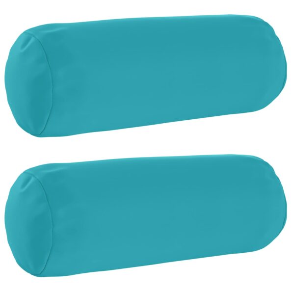 vidaXL Podložka 2 ks HEERLEN Tyrkysová Ø 15 x 40 cm Polyester – Obrázok 2