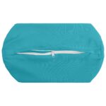 vidaXL Podložka 2 ks HEERLEN Tyrkysová Ø 15 x 40 cm Polyester – Obrázok 6