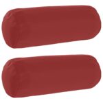 vidaXL Podložka 2 ks HEERLEN Víno červené Ø 15 x 40 cm Polyester – Obrázok 2