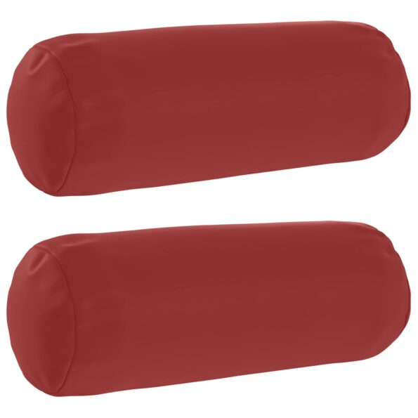 vidaXL Podložka 2 ks HEERLEN Víno červené Ø 15 x 40 cm Polyester – Obrázok 2