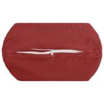 vidaXL Podložka 2 ks HEERLEN Víno červené Ø 15 x 40 cm Polyester – Obrázok 6