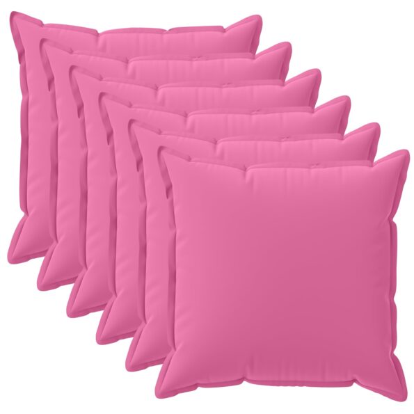 vidaXL Podložka s vankúšom HOUTEN 6 ks Ružová Polyester – Obrázok 2