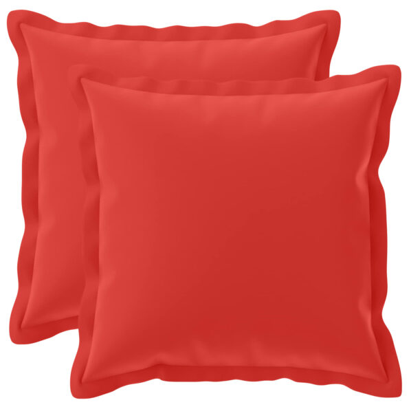 vidaXL Podložka s vankúšom HOUTEN 2 ks Červená Polyester – Obrázok 2