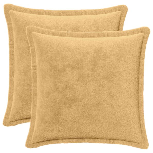 vidaXL Dekoračný vankúš 2 ks HOUTEN Sivohnedá 30 x 30 cm Flanel – Obrázok 2