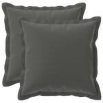 vidaXL Podložka s vankúšom HOUTEN 2 ks Antracitová Polyester – Obrázok 2