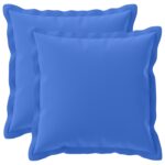 vidaXL Podložka s vankúšom HOUTEN 2 ks Královská modrá Polyester – Obrázok 2
