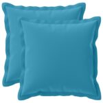 vidaXL Podložka s vankúšom HOUTEN 2 ks Svetlomodrá Polyester – Obrázok 2