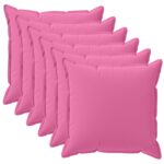 vidaXL Podložka s vankúšom HOUTEN 6 ks Ružová Polyester – Obrázok 2