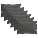 vidaXL Podložka 6 ks HOUTEN Antracitová 40 x 60 cm Polyester – Obrázok 2