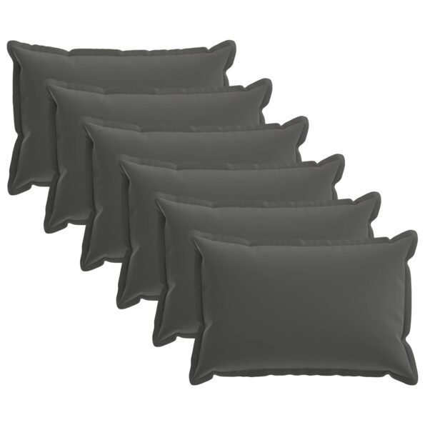 vidaXL Podložka 6 ks HOUTEN Antracitová 40 x 60 cm Polyester – Obrázok 2