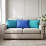 vidaXL Podložka s vankúšom HOUTEN 6 ks Královská modrá Polyester