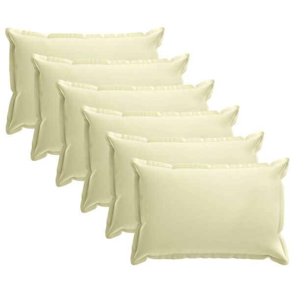 vidaXL Podložka 6 ks HOUTEN Krémová 40 x 60 cm Polyester – Obrázok 2
