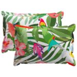 vidaXL Podložka s vankúšom HOUTEN 2 ks Viacfarebný Polyester – Obrázok 2