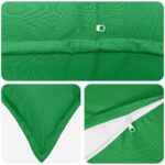 vidaXL Podložka s vankúšom HOUTEN 6 ks Zelená Polyester – Obrázok 5