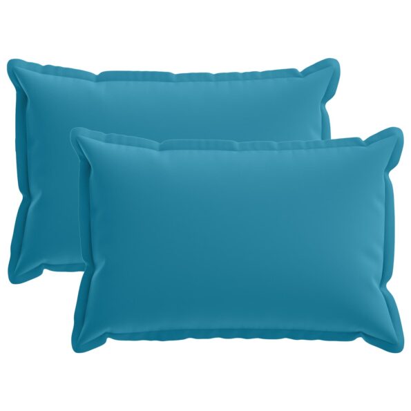 vidaXL Podložka s vankúšom HOUTEN 2 ks Svetlomodrá Polyester – Obrázok 2