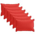 vidaXL Podložka s vankúšom HOUTEN 6 ks Červená Polyester – Obrázok 2