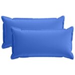 vidaXL Podložka s vankúšom HOUTEN 2 ks Královská modrá Polyester – Obrázok 2