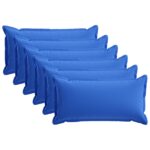 vidaXL Podložka s vankúšom HOUTEN 6 ks Královská modrá Polyester – Obrázok 2