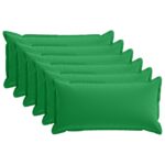 vidaXL Podložka s vankúšom HOUTEN 6 ks Zelená Polyester – Obrázok 2